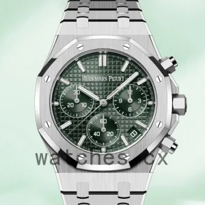 Audemars Piguet Royal Oak 26240ST.OO.1320ST.04 41mm Men's Bracelet Green Dial