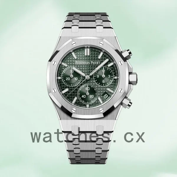 Audemars Piguet Royal Oak 26240ST.OO.1320ST.04 41mm Men's Bracelet Green Dial - Image 2