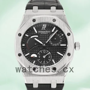 Audemars Piguet Royal Oak Men's 41mm 26120ST.OO.1220ST.03-L Leather Strap