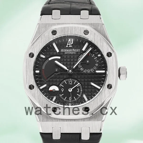 Audemars Piguet Royal Oak Men's 41mm 26120ST.OO.1220ST.03-L Leather Strap