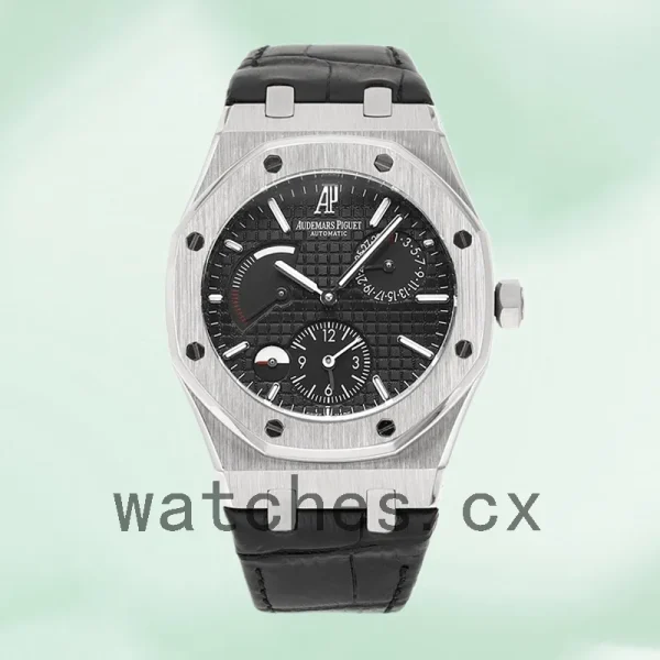 Audemars Piguet Royal Oak Men's 41mm 26120ST.OO.1220ST.03-L Leather Strap - Image 2