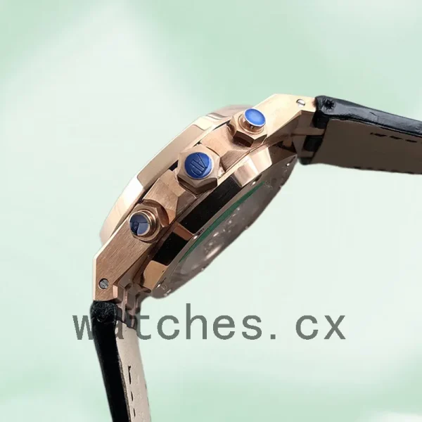 Audemars Piguet Royal Oak Men's 26331OR.OO.D315CR.01 41mm Blue Dial Leather Strap - Image 3