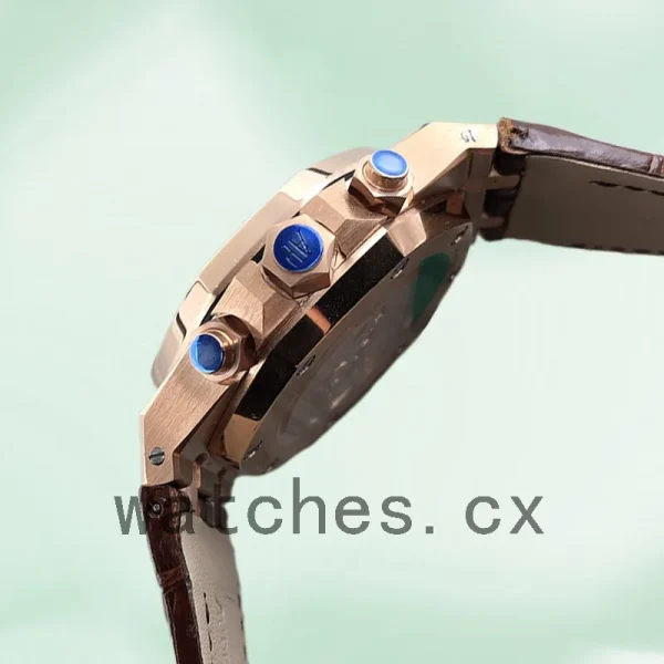 Audemars Piguet Royal Oak 26331OR.OO.D821CR.01 Men's 41mm Rose Gold-tone Leather Strap - Image 3