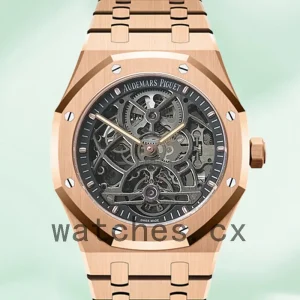 Audemars Piguet Royal Oak Men's 41mm 26518OR.OO.1220OR.01-001 Rose Gold-tone Transparent Dial