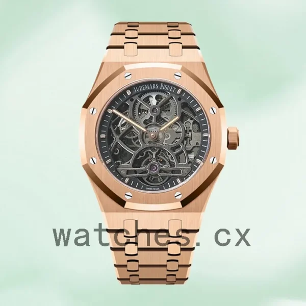 Audemars Piguet Royal Oak Men's 41mm 26518OR.OO.1220OR.01-001 Rose Gold-tone Transparent Dial - Image 2