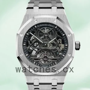 Audemars Piguet Royal Oak 41mm Men's 26518ST.OO.1220ST.01-001 Transparent Dial Silver-tone