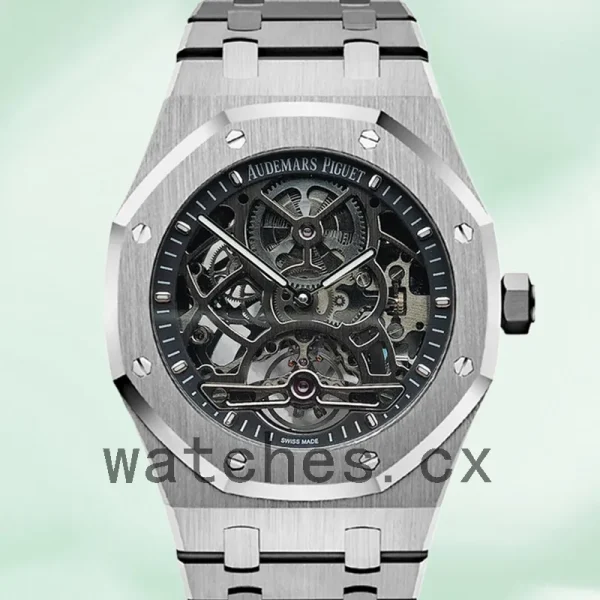 Audemars Piguet Royal Oak 41mm Men's 26518ST.OO.1220ST.01-001 Transparent Dial Silver-tone