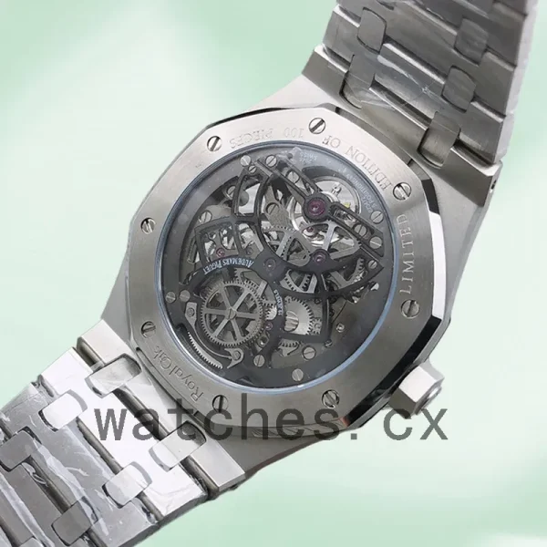 Audemars Piguet Royal Oak 41mm Men's 26518ST.OO.1220ST.01-001 Transparent Dial Silver-tone - Image 4