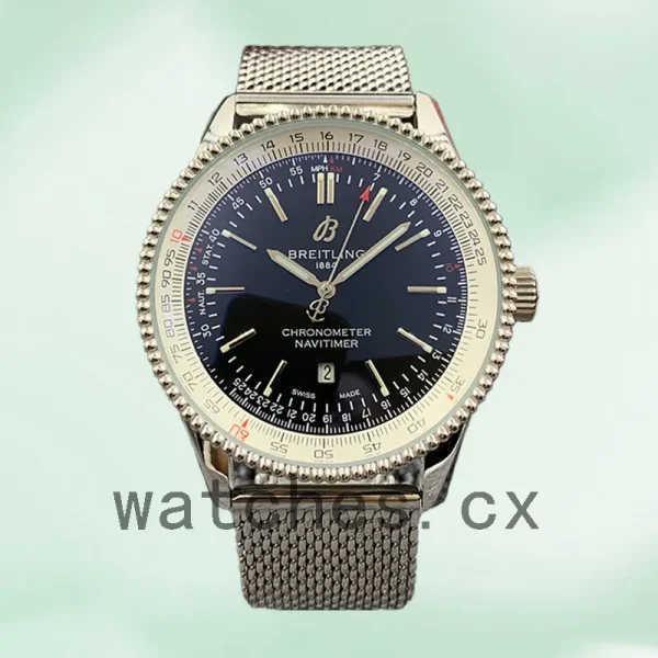 Breitling Navitimer 46mm Men's A17326211C1A1 Silver-tone Automatic - Image 4