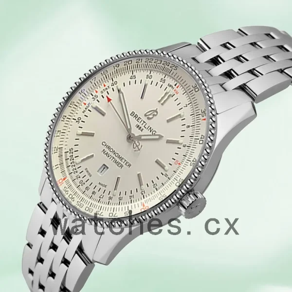 Breitling Navitimer A17326211G1A2-001 46mm Men's Bracelet Silver-tone - Image 3