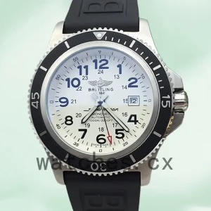 Breitling Superocean A17365 46mm Men's White Dial Silver-tone