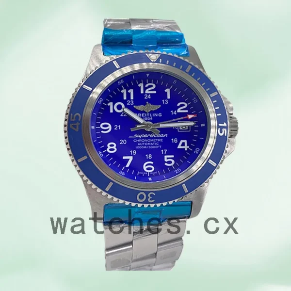 Breitling Superocean A17365D11C1A1 46mm Men's Silver-tone Blue Dial - Image 2