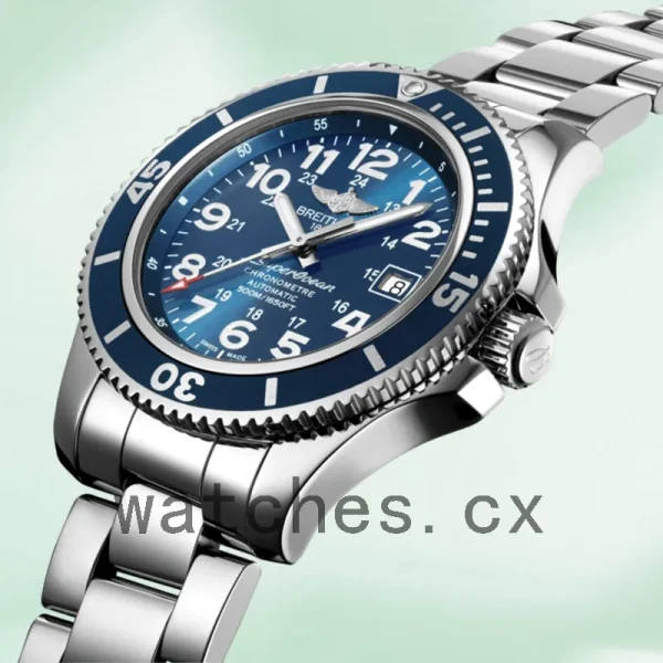 Breitling Superocean A17365D11C1A1 46mm Men's Silver-tone Blue Dial - Image 3