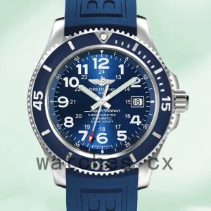 Breitling Superocean 46mm A17365D11C1S2 Men's Blue Dial Rubber Band