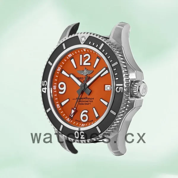 Breitling Superocean Men's A17366D71O1S1-001 46mm Leather Strap - Image 3