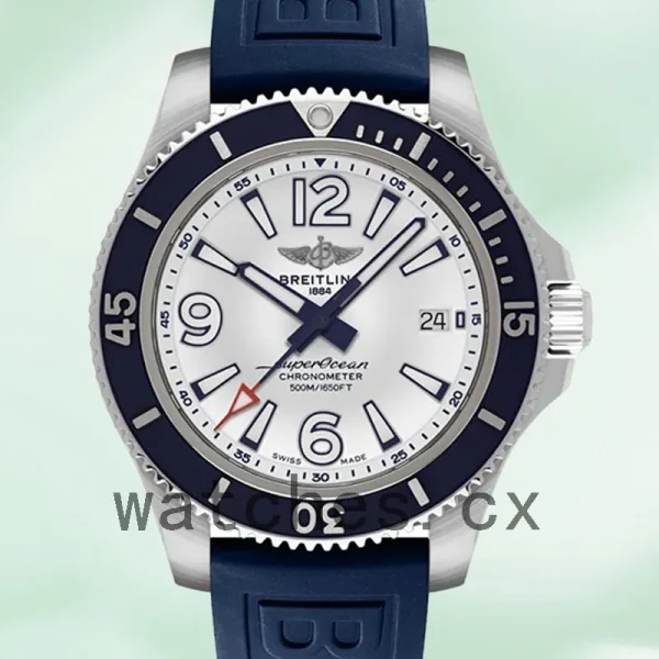Breitling Superocean A17366D81A1S1 Men's 46mm Rubber Band