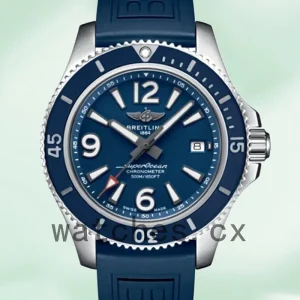 Breitling Superocean Men's 46mm A17366D81C1S1 Silver-tone Blue Dial
