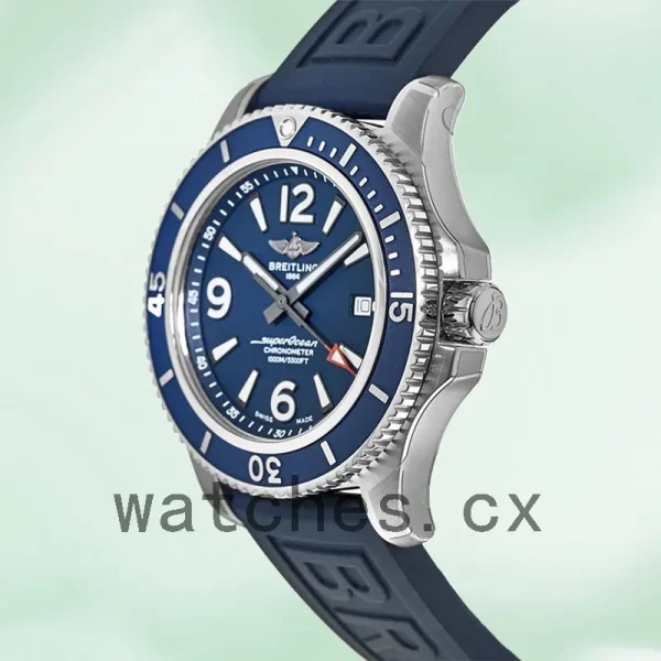 Breitling Superocean Men's 46mm A17366D81C1S1 Silver-tone Blue Dial - Image 3