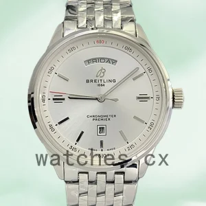 Breitling Premier A45340211G1X4-001 46mm Men's Silver-tone White Dial