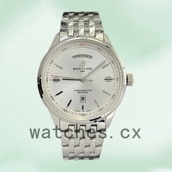 Breitling Premier A45340211G1X4-001 46mm Men's Silver-tone White Dial - Image 2