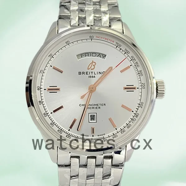 Breitling Premier A45340211G1X4-003 Men's 46mm Automatic Silver-tone