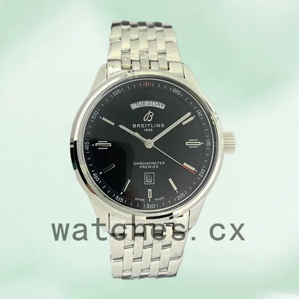 Breitling Premier A45340241B1X3-001 46mm Men's Silver-tone Black Dial - Image 2