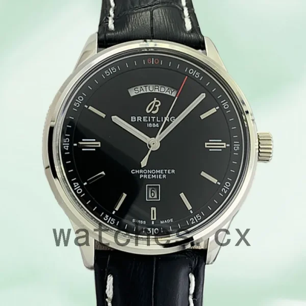 Breitling Premier 46mm Men's A45340241B1X3 Automatic Silver-tone