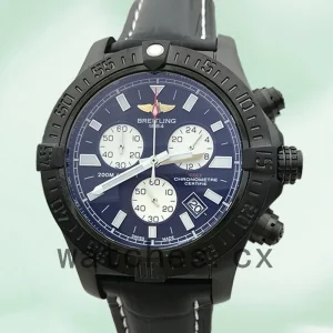 Breitling Colt 46mm A7338811.BD43-001 Men's Leather Strap Black Dial