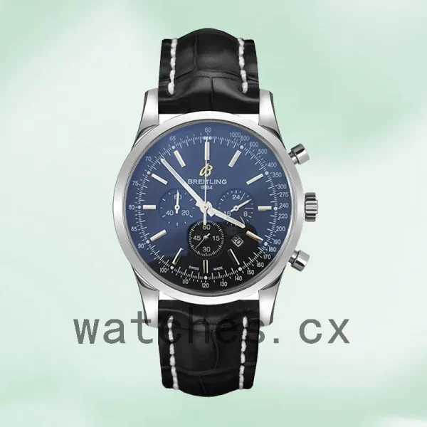 Breitling Transocean Men's AB015212 46mm Leather Strap Quartz/Automatic - Image 2