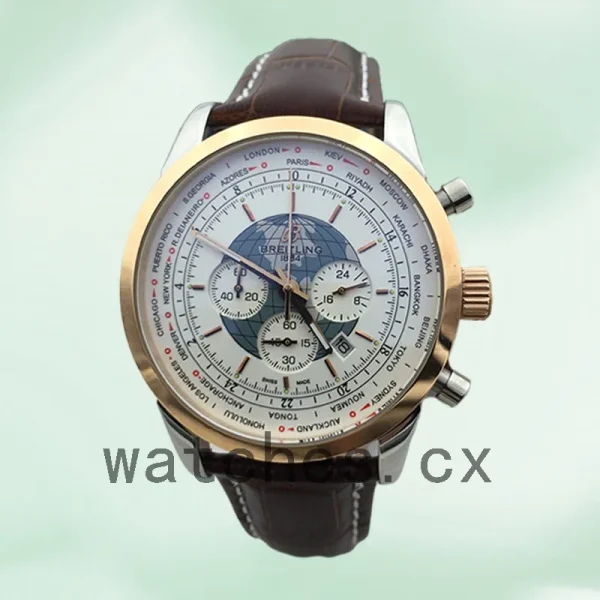 Breitling Transocean AB0510U0.A732-001 46mm Men's Leather Strap Quartz/Automatic - Image 2