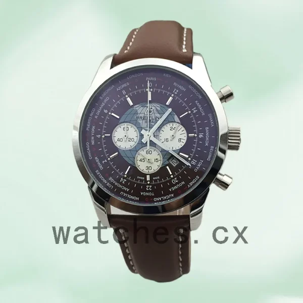 Breitling Transocean AB0510U4 46mm Men's Brown Dial Silver-tone - Image 2