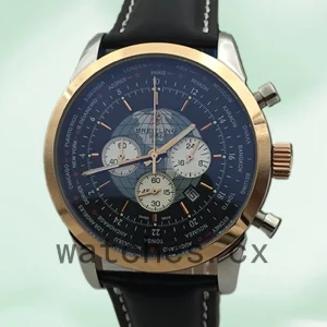 Breitling Transocean 46mm AB0510U4.BB62-001 Men's Quartz/Automatic Leather Strap