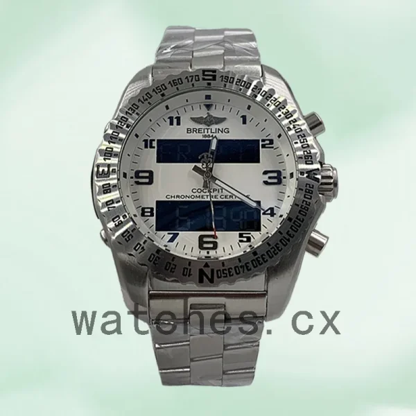 Breitling Professional Men's 46mm EB5010-003 Bracelet Silver-tone - Image 2