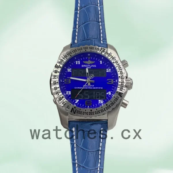Breitling Professional EB501019-002 Men's 46mm Leather Strap - Image 2