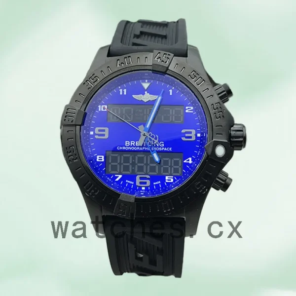 Breitling Exospace ExospaceB55-008 46mm Men's Blue Dial Rubber Band - Image 2