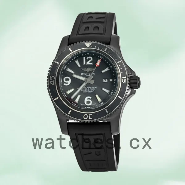 Breitling Superocean Men's 46mm M17368B71B1S2 Black-tone - Image 2