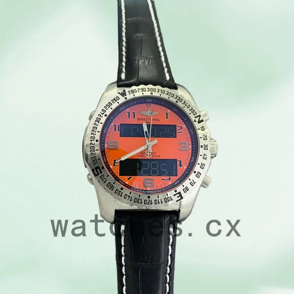Breitling Professional Men's ProfessionalOAL-002 46mm Leather Strap - Image 2