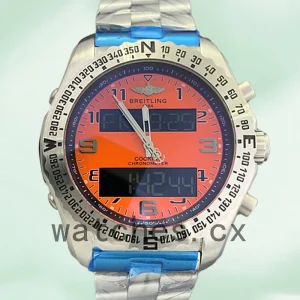 Breitling Professional 46mm Men's ProfessionalOAL-003 Orange Dial Silver-tone
