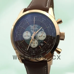 Breitling Transocean RB0510U4 46mm Men's Quartz/Automatic Brown Dial