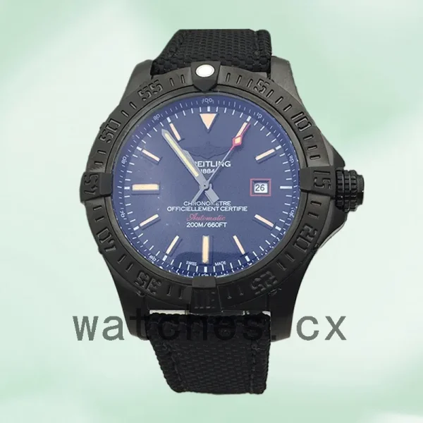 Breitling Avenger Men's 46mm V17311101B1W1 Strap Black-tone - Image 2