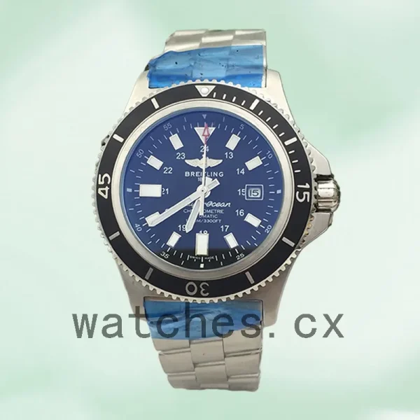 Breitling Superocean 46mm Men's Y17393101B1A1 Black Dial Silver-tone - Image 2