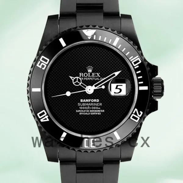 Rolex Submariner Men's Bamford 40mm Black Dial Oyster Bracelet