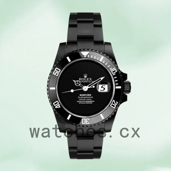 Rolex Submariner Men's Bamford 40mm Black Dial Oyster Bracelet - Image 2