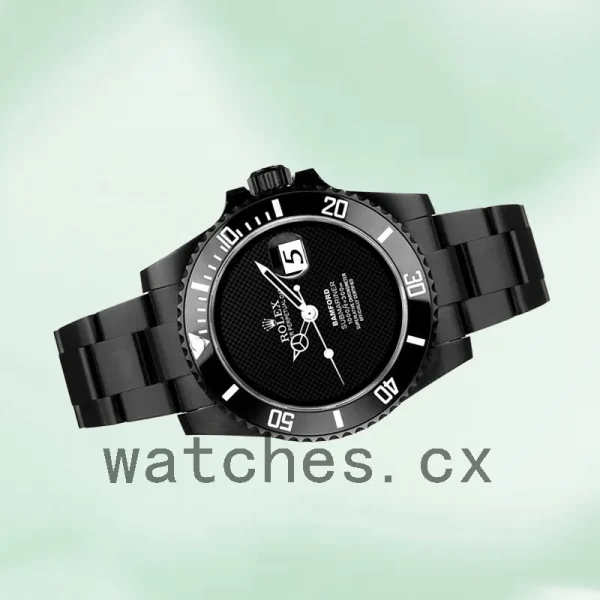 Rolex Submariner Men's Bamford 40mm Black Dial Oyster Bracelet - Image 3