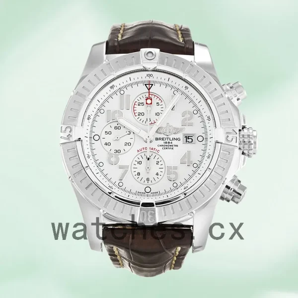 Breitling Avenger A13370 46mm Men's Leather Strap - Image 2