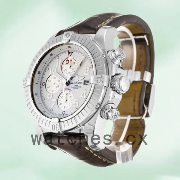 Breitling Avenger A13370 46mm Men's Leather Strap - Image 4