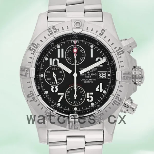 Breitling Avenger A13380 46mm Men's Silver-tone