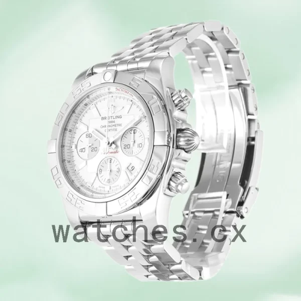 Breitling Chronomat 43mm AB0110 Men's Silver-tone White Dial - Image 4