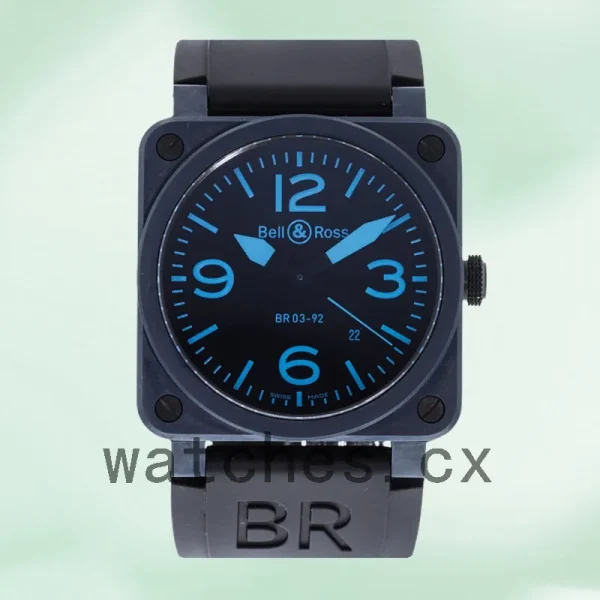 Bell&Ross Instruments 42mm BR03-92 Men's Blue Dial Automatic - Image 2