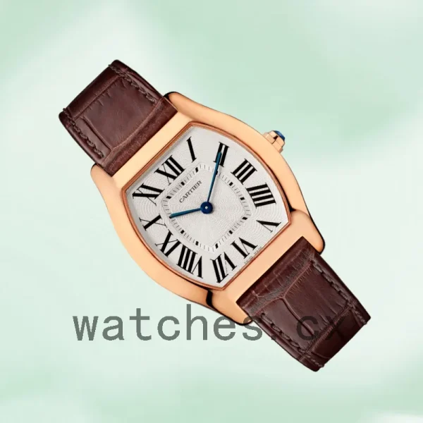 Cartier Tortue 30mm Ladies W1556362 Leather Strap White Dial - Image 3
